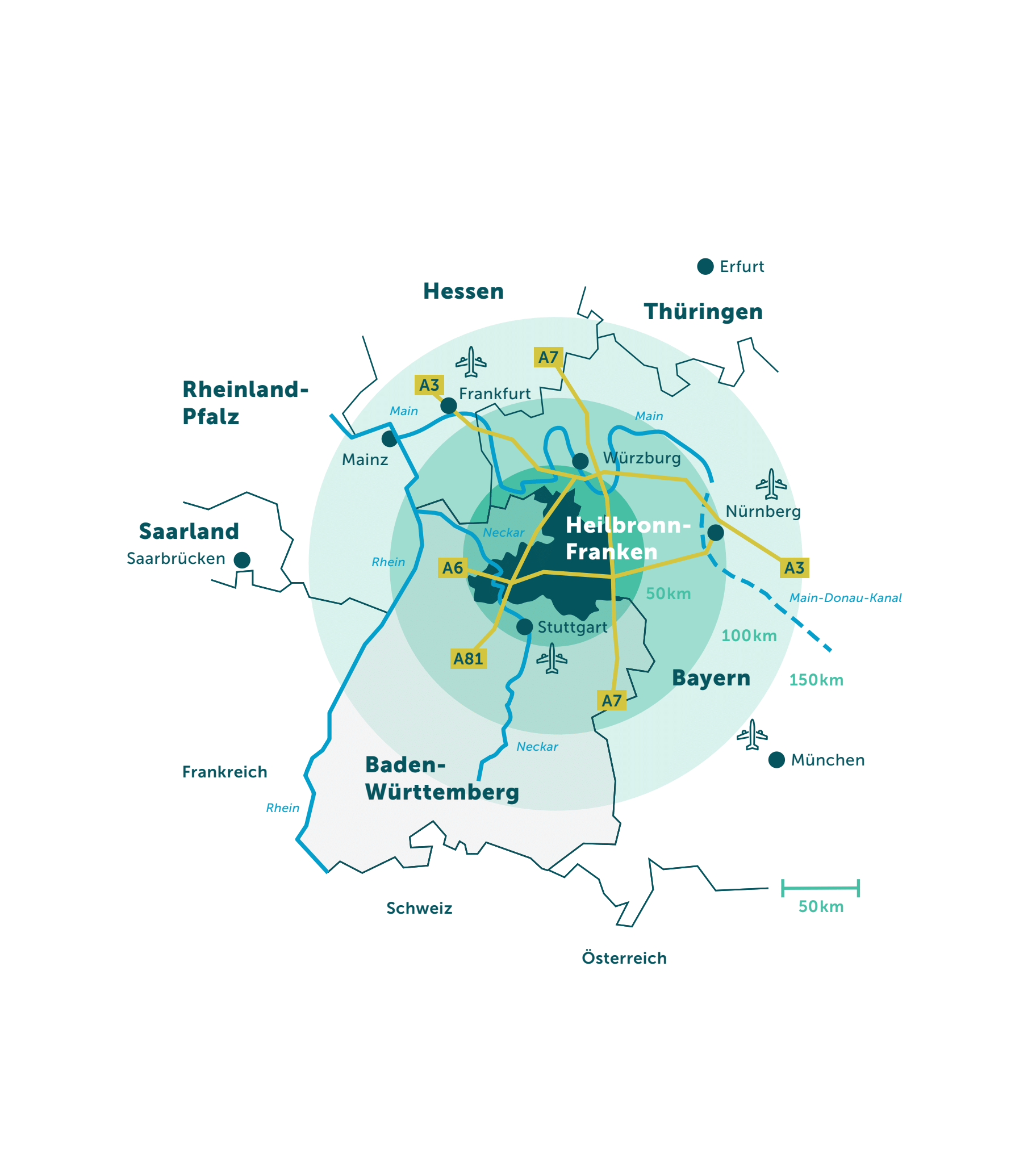 Netzwerkkarte - Innovation trifft Talent